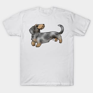 Dog - Wire-Haired Dachshund - Dapple T-Shirt